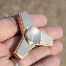 Zentri™ Metal Fidget Spinner, Tri Stainless Steel, Brass & more with R188 Removable Bearing