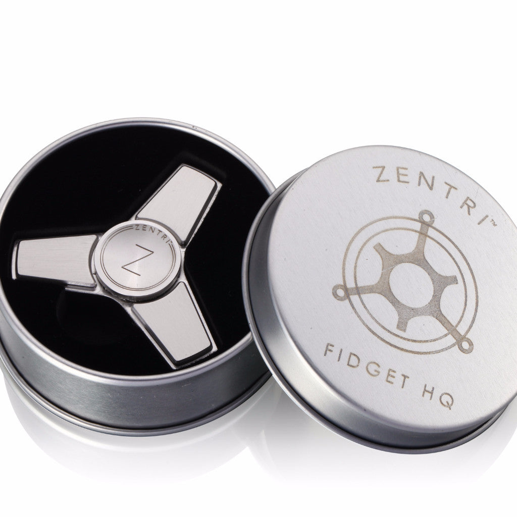 Zentri™ Metal Fidget Spinner, Tri Stainless Steel, Brass & more 
