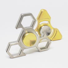Nextri Fidget Spinner, Stainless Steel Tri with R188 Removable Bearing