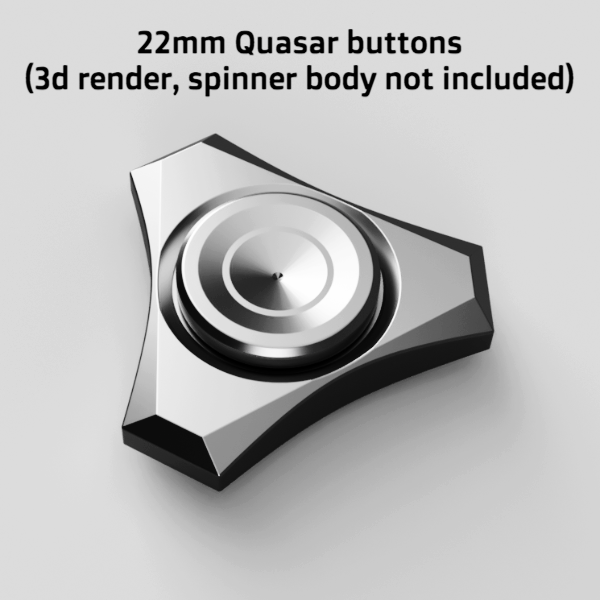 Spin design by Cami - ss button and body with tungsten ball - Fidget spinner